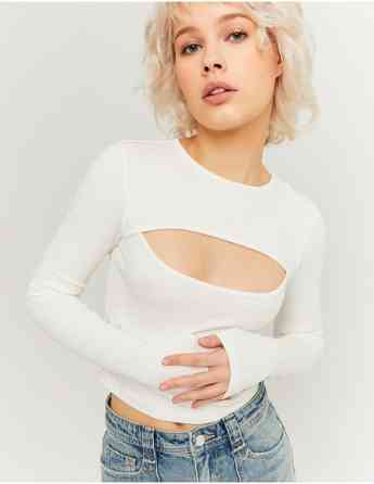 Tally Weijl - Women Knit Cotton Top AQ Whi006 Tbilisi