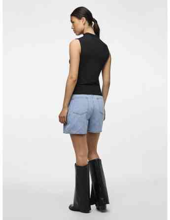 Pieces - Pcmadison SL Draped TOP Noos BC Black Tbilisi