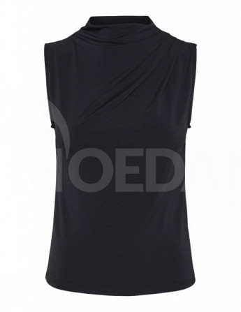 Pieces - Pcmadison SL Draped TOP Noos BC Black Tbilisi - photo 6