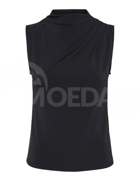 Pieces - Pcmadison SL Draped TOP Noos BC Black Tbilisi - photo 6