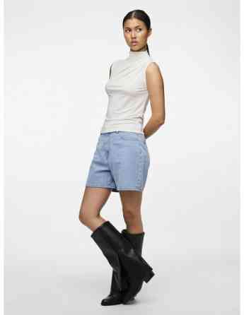 Pieces - Pcmadison SL Draped TOP Noos BC Cloud Dancer Tbilisi