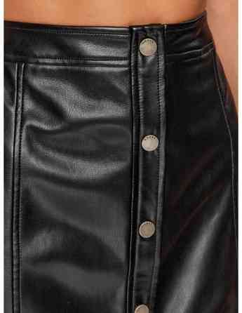 Guess - Carola Faux Leather Mini Skirt Jblk Тбилиси