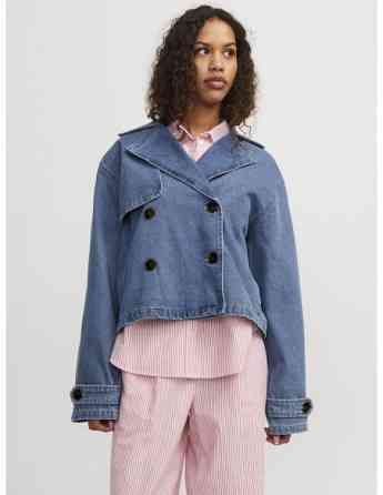 Jjxx - Jxcarlie Short Denim Trenchcoat DNM Tbilisi