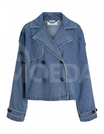 Jjxx - Jxcarlie Short Denim Trenchcoat DNM Тбилиси - изображение 5