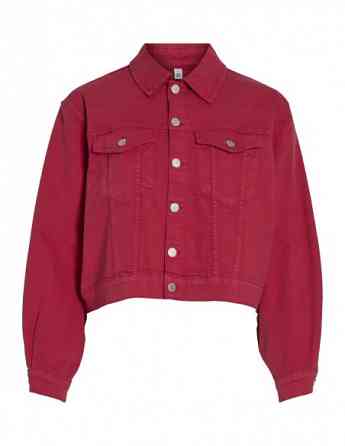 Vila - Viweylie Denim Jacket/PB Cerise Tbilisi