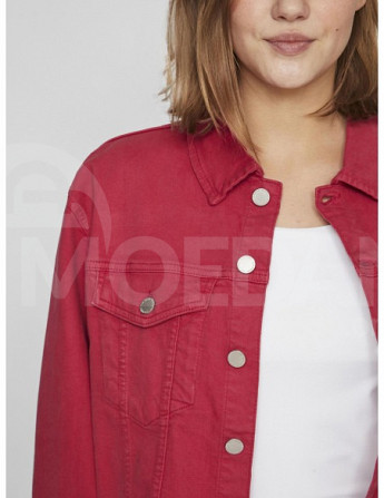 Vila - Viweylie Denim Jacket/PB Cerise Тбилиси - изображение 3