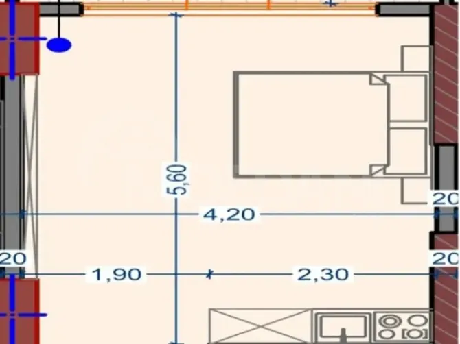 Продам 1-к. квартиру 36м² 26/28 эт. Тбилиси - изображение 6