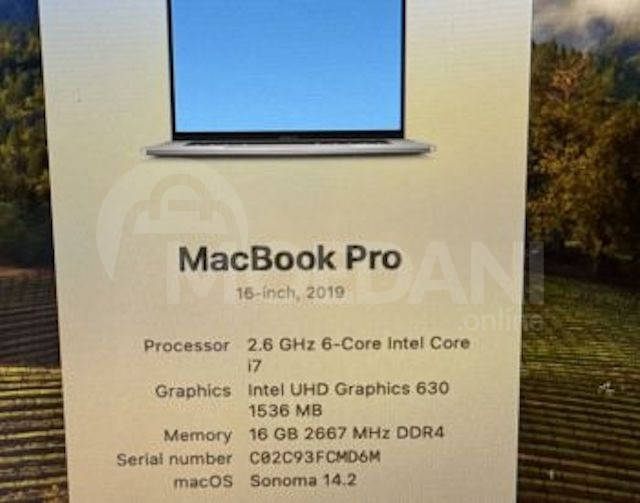 MacBook Pro - 16inch - 512gb SSD - Touch Bar თბილისი - photo 3