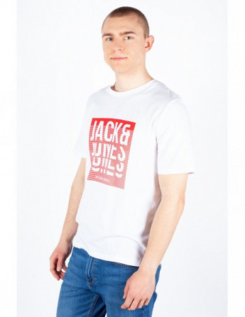 Jack & Jones - Jjflint TEE SS Crew Neck White Тбилиси - изображение 2