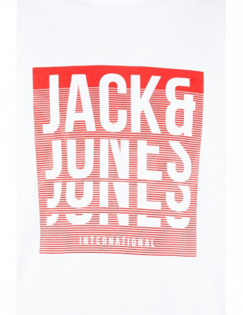 Jack & Jones - Jjflint TEE SS Crew Neck White Тбилиси - изображение 6