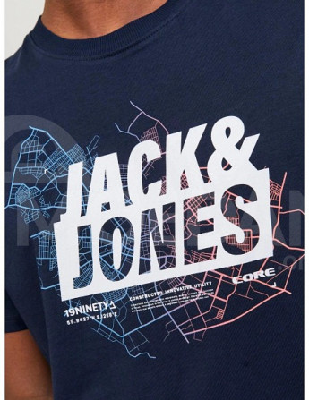 Jack & Jones - Jcomap Logo TEE SS Crew Neck SN Navy Blazer Тбилиси - изображение 5