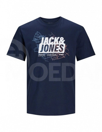 Jack & Jones - Jcomap Logo TEE SS Crew Neck SN Navy Blazer Тбилиси - изображение 7