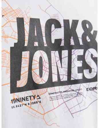 Jack & Jones - Jcomap Logo TEE SS Crew Neck SN White თბილისი