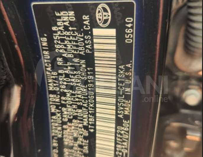 Toyota Camry 2.5L 2016 Tbilisi - photo 4