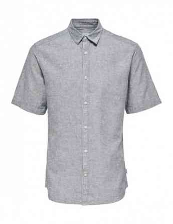 Only & Sons - Onscaiden SS Solid Linen Shirt Dress Blues Тбилиси