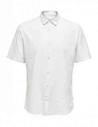 Only & Sons - Onscaiden SS Solid Linen Shirt White თბილისი