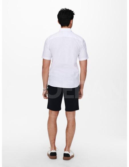 Only & Sons - Onscaiden SS Solid Linen Shirt White Tbilisi - photo 3
