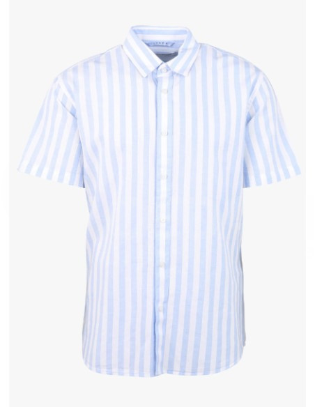 Selected Homme - Slhregnew-Linen Shirt SS Classic Cashmere Blue Tbilisi - photo 3