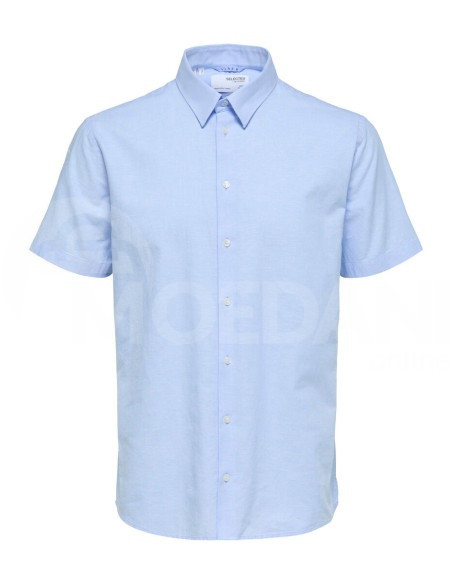 Selected Homme - Slhregnew-Linen Shirt SS Classic Languid Тбилиси - изображение 3