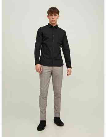 Jack & Jones - Jjjoe Shirt LS Plain Black თბილისი