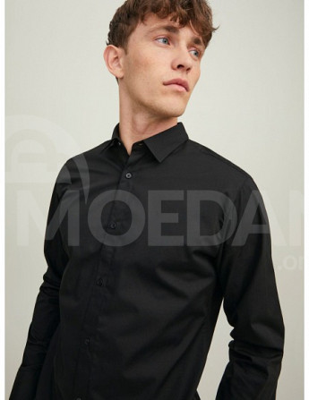 Jack & Jones - Jjjoe Shirt LS Plain Black Tbilisi - photo 1