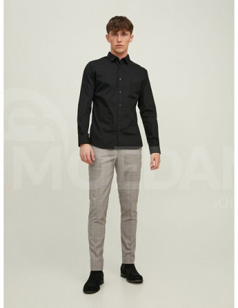 Jack & Jones - Jjjoe Shirt LS Plain Black Тбилиси - изображение 3