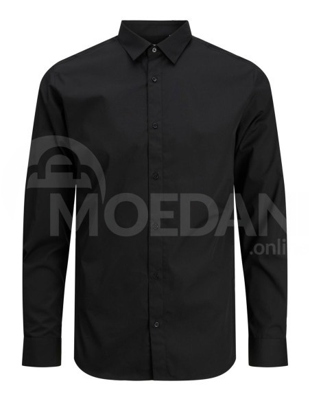Jack & Jones - Jjjoe Shirt LS Plain Black Tbilisi - photo 6