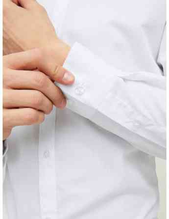 Jack & Jones - Jjjoe Shirt LS Plain White თბილისი