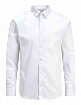 Jack & Jones - Jjjoe Shirt LS Plain White თბილისი