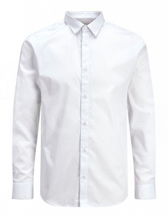 Jack & Jones - Jjjoe Shirt LS Plain White Тбилиси - изображение 5