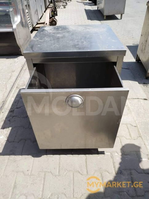 Stainless steel work table with bread storage from Europe+ga Tbilisi - photo 1