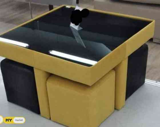 Table with poufs Tbilisi