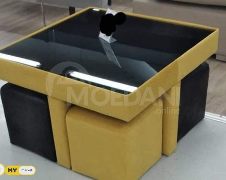 Table with poufs Tbilisi - photo 1