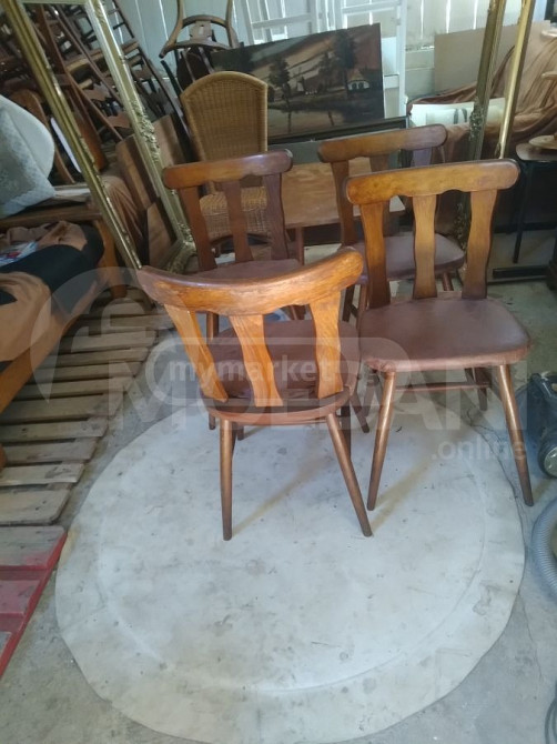 4 wooden chairs from Belgium Tbilisi - photo 1