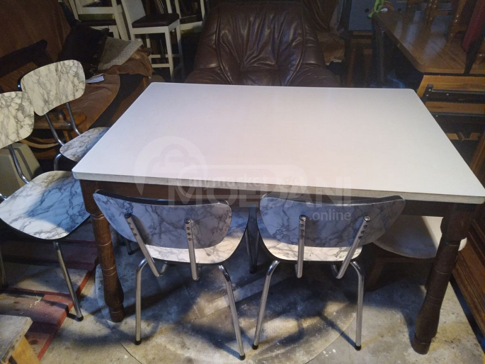 სამზარეულოს მაგიდა და4 სკამი ბელგიიდან თბილისი - photo 1