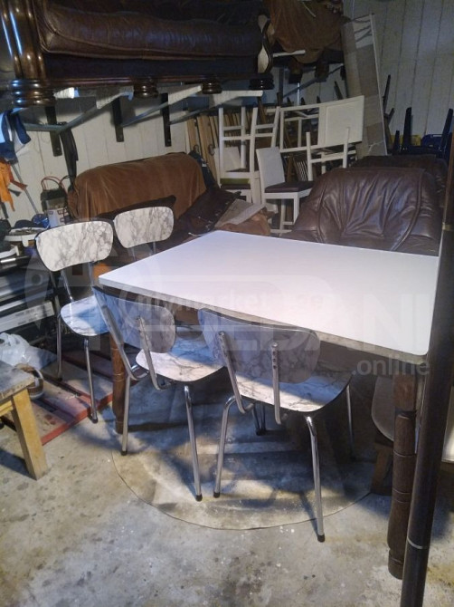 სამზარეულოს მაგიდა და4 სკამი ბელგიიდან თბილისი - photo 3