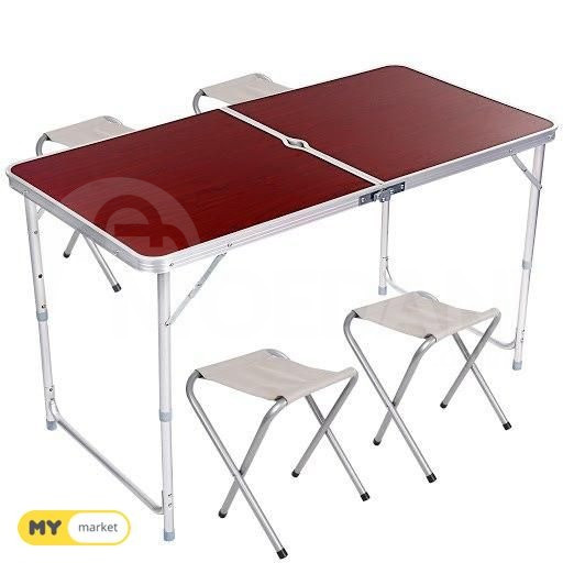 საკეცი მაგიდა 4 სკამით თბილისი - photo 1