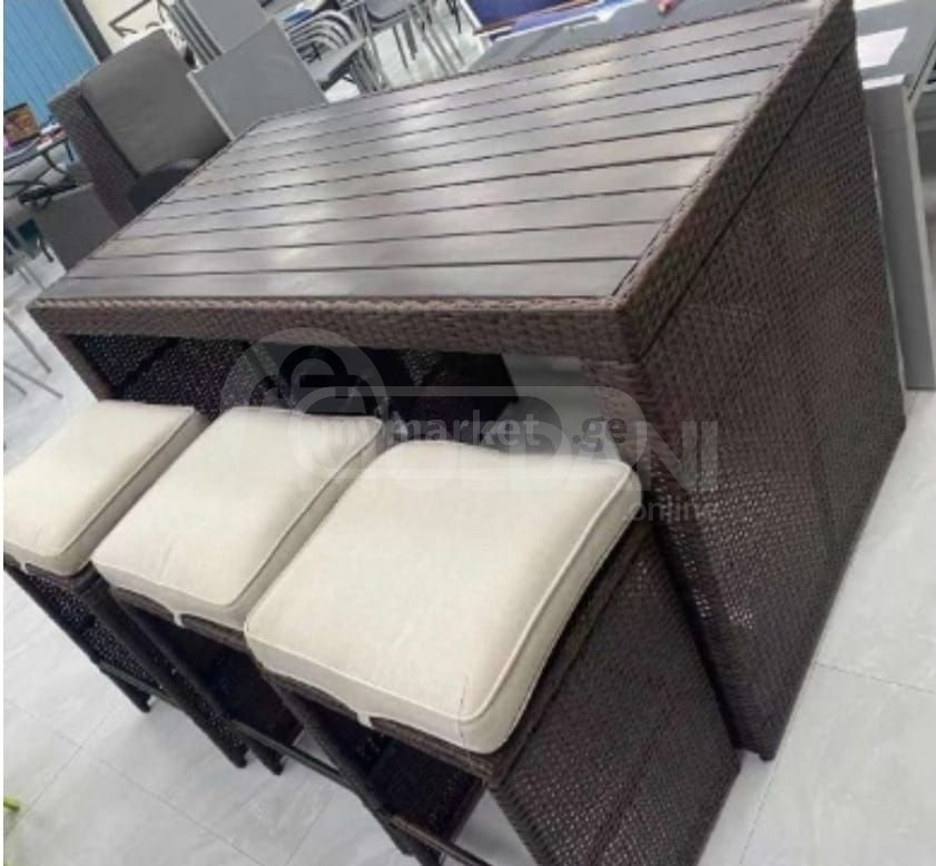 ეზოს ავეჯი (მაგიდა და 6 სკამი) თბილისი - photo 1