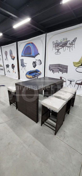 ეზოს ავეჯი (მაგიდა და 6 სკამი) თბილისი - photo 2