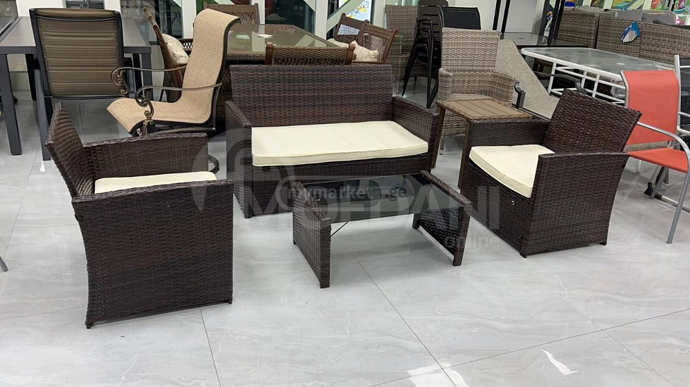 ეზოს ავეჯი (მაგიდა და 3 სავარძელი) თბილისი - photo 1