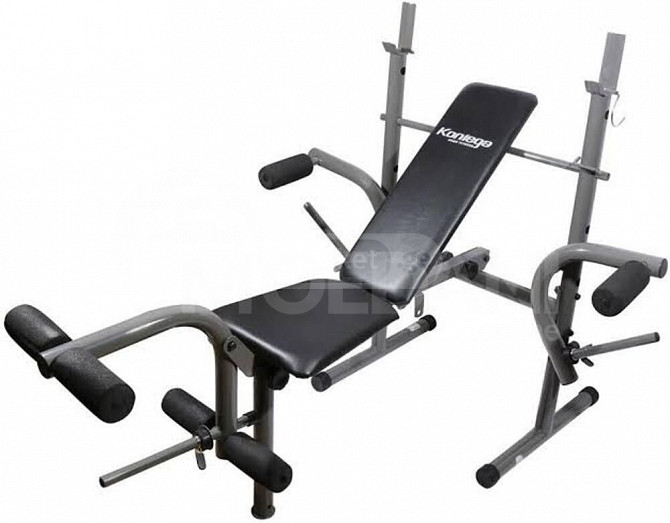 Adjustable exercise bench with barbell stand Tbilisi - photo 3