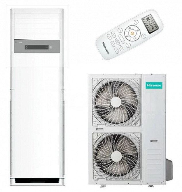 კონდიციონერი Hisense AUF-60ER6SPM1 კოლონური + 100 მ²თეთრი თბილისი - photo 1