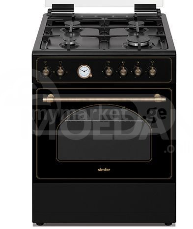 გაზქურა რეტრო Simfer ZE6402 IXCR (retro) თბილისი - photo 1