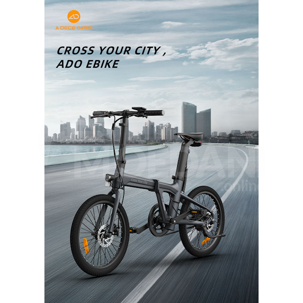 Bicycle ADO A20 Lite, 350W, Smart APP, Folding Electric Bike, 30Km/H Tbilisi - photo 17