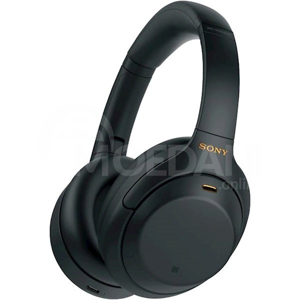 Наушники Sony Wh1000Xm4/B, Headset, Wireless, USB, Bluetooth Тбилиси - изображение 1