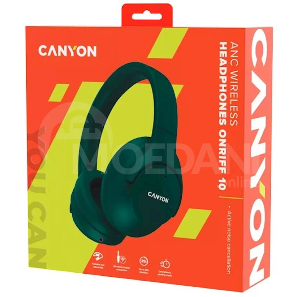 Наушники Canyon CNS-Cbths10Gn, Headset, Wireless, Bluetooth, 3.5mm Tbilisi - photo 6