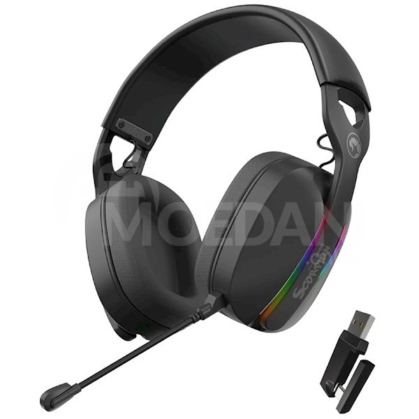 Наушники Marvo Hg9086W, Gaming Headset, Wireless, Bluetooth, USB Тбилиси - изображение 1