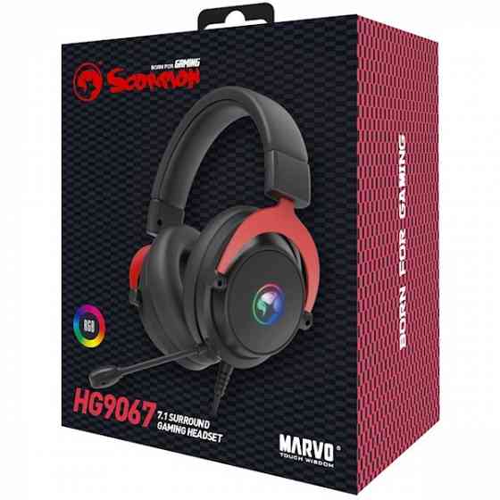 Наушники Marvo Hg9067, Gaming Headset, Wired, USB თბილისი