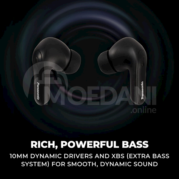 ყურსასმენები Panasonic RZ-B310Wdg-K ErgoFit, ყურსასმენები, უსადენო, Bluetooth, Ipx4 თბილისი - photo 5