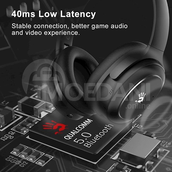 Headphones A4Tech M320 Bloody, Gaming Headset, Wireless, Bluetooth Tbilisi - photo 3